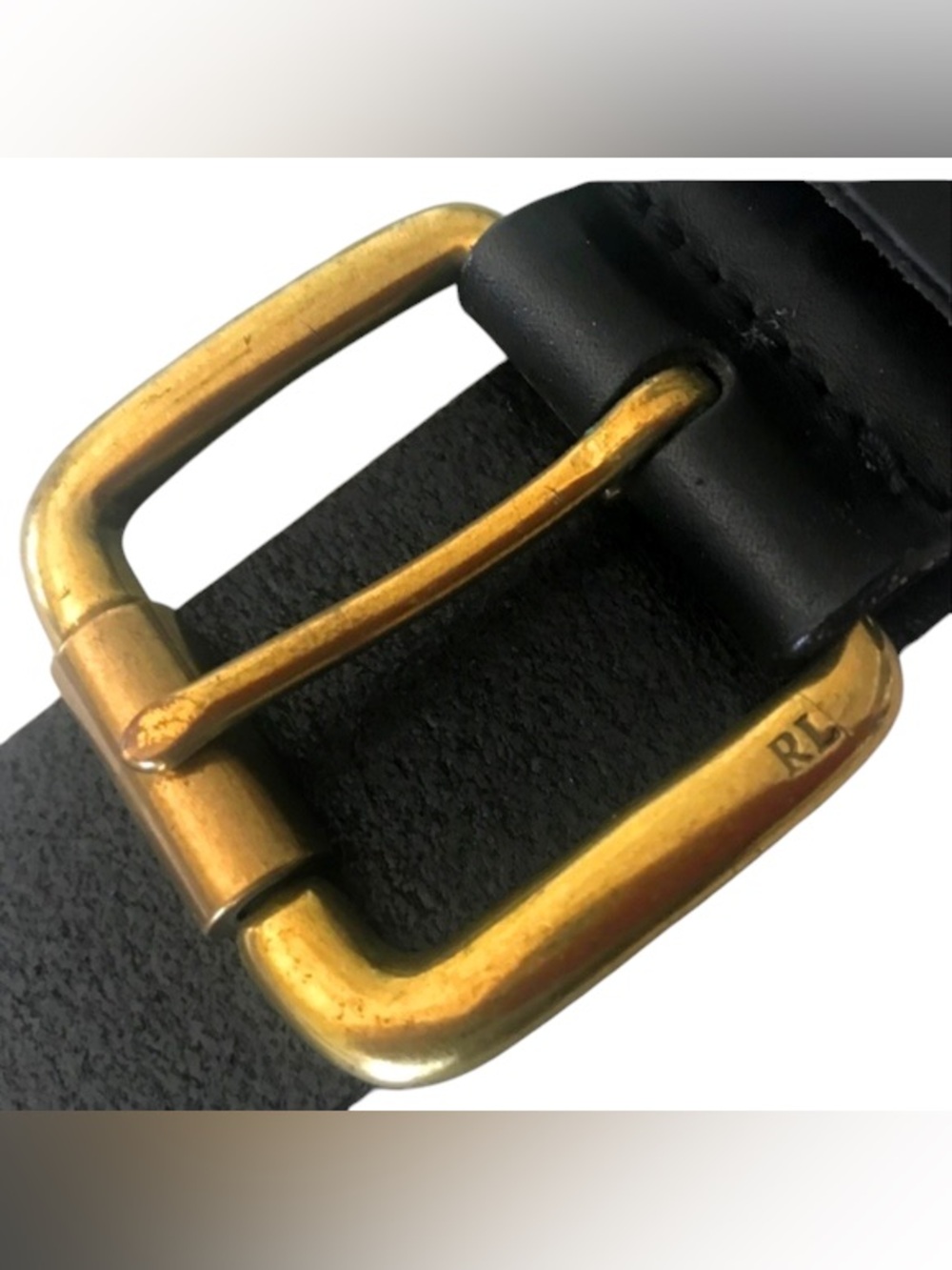 Polo Ralph Lauren black leather belt